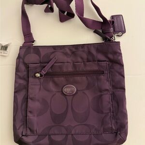 New Coach Signature Amethyst bag